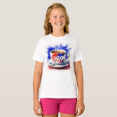 Natasha Usによる王室のLondon, Tea Time Tシャツ (正面フル)