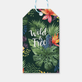 Natasha Usによる野生で自由 ギフトタグ