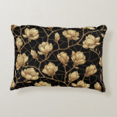 Natasha Usによる開花のMagnolia Branches アクセントクッション (裏面)