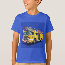Natasha Usによる黄色の消防車 Tシャツ