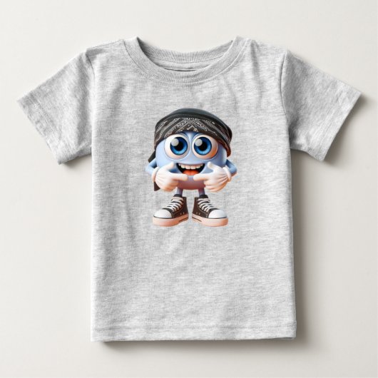 Natasha Usによる「I Am Cool, Emoji」 ベビーTシャツ (正面)