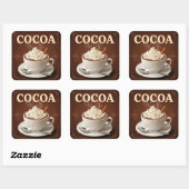 Natasha UsによるCocoa, Vintageポスター スクエアシール (シート)