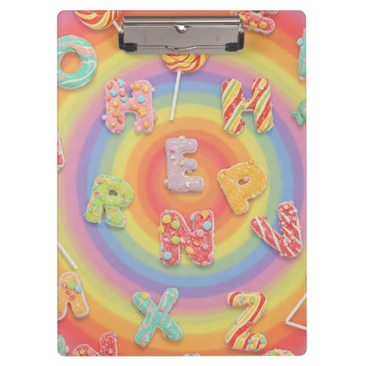 Natasha UsによるSweet Letters クリップボード (正面)