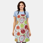 Natasha Usのトロピカルフルーツ エプロン (着用した状態)