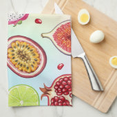 Natasha Usのトロピカルフルーツ キッチンタオル (四つ折り)