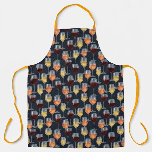 Natasha Usのワイングラス エプロン (正面)