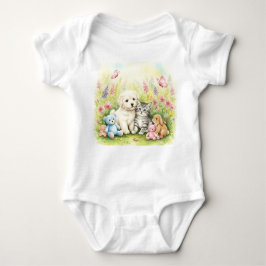 Natasha Us遊コレクションの庭にある ベビーボディスーツ