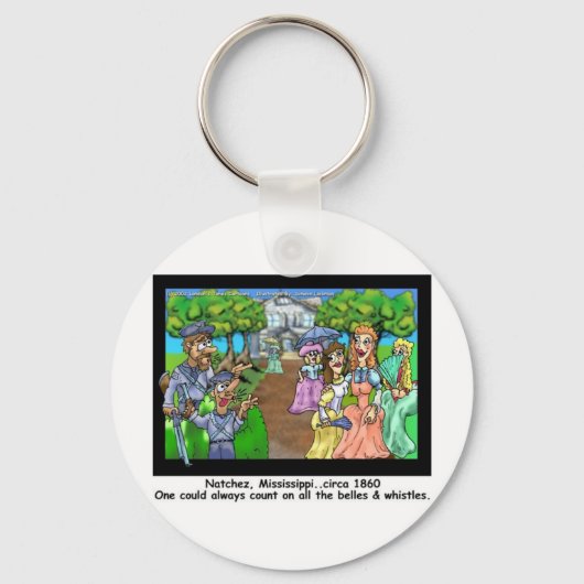 Natchez, MS 1865ギフトティおもしろいー&収集品 キーホルダー (正面)
