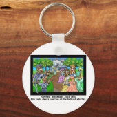 Natchez, MS 1865ギフトティおもしろいー&収集品 キーホルダー (正面)