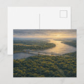 Natchez on the River | Mississippi River Postcard ポストカード (正面/裏面)