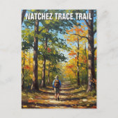 Natchez Trace Trailのハイカー ポストカード (正面)