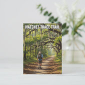 Natchez Trace Trailのハイカー ポストカード (スタンド正面)