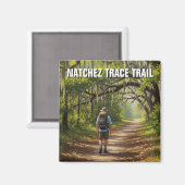 Natchez Trace Trailのハイカー マグネット (正面/裏面)
