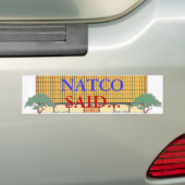 NATCO バンパーステッカー (車上)