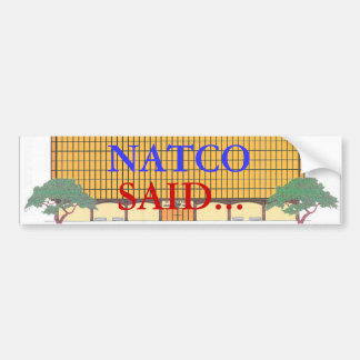 NATCO バンパーステッカー