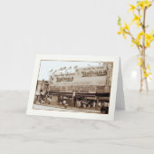 Nathanの有名なホットドッグの空白のな挨拶状 カード (黄色い花)