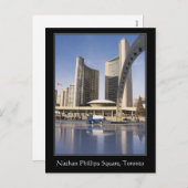 Nathanフィリップススクエア、クリスマス、トロントのボーダー シーズンポストカード (正面/裏面)