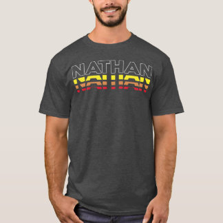 Nathan ネームタグ ファニー ビンテージ サンセット Nathan リトロ Tシャツ