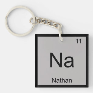 Nathan name化学要素周期表 キーホルダー