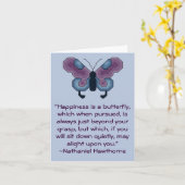 Nathaniel Hawthorneの幸福の引用文カード カード (黄色い花)