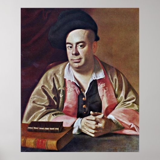Nathaniel Hurd-ポートレートby John Singleton Copley ポスター (正面)