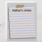 Nathan's Notesおもしろい頭文房具 (正面/裏面)
