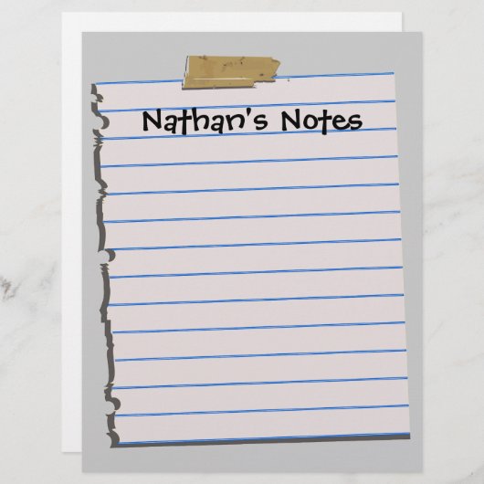 Nathan's Notesおもしろい頭文房具 (正面/裏面)
