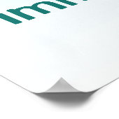 Nation of Immigrants Blue Poster ポスター (角)