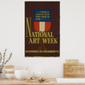 National Art WeekヴィンテージWPAポスター ポスター (キッチン)