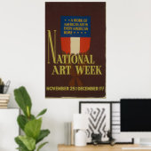 National Art WeekヴィンテージWPAポスター ポスター (ホームオフィス)