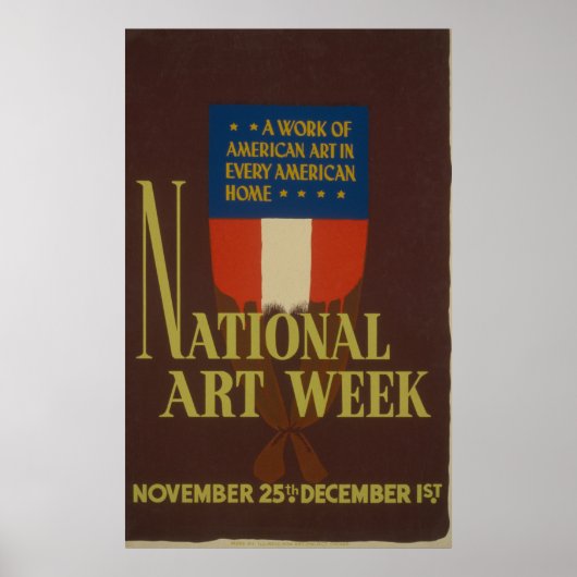 National Art WeekヴィンテージWPAポスター ポスター (正面)