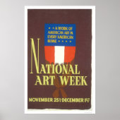 National Art Week 1941 WPA ポスター (正面)