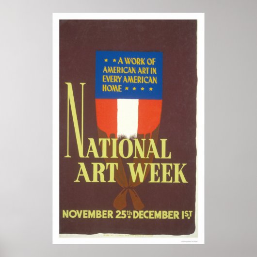 National Art Week 1941 WPA ポスター (正面)