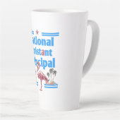 national Assistent princeipal flamingo カフェラテマグ (右アングル)