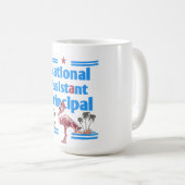 national Assistent princeipal flamingo  コーヒーマグカップ (正面右)