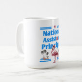 national Assistent princeipal flamingo  コーヒーマグカップ (正面左)