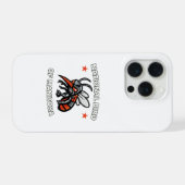 National Bird of Manitoba Angry Mosquito Funny iPhoneケース (裏面横)