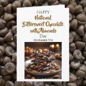 National Bittersweet Chocolate with Almonds Day カード