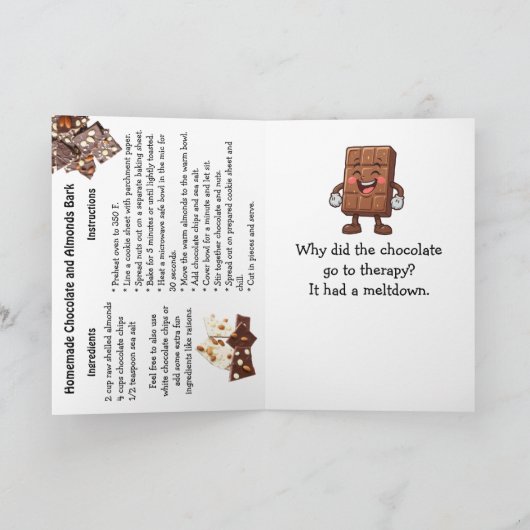 National Bittersweet Chocolate with Almonds Day カード (内部)