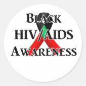 National Black HIV/AIDS Awareness Day ラウンドシール (正面)