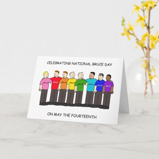 National Bruce Day May 14th カード (黄色い花)