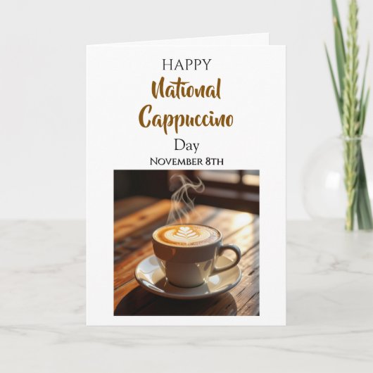 National Cappuccino Day | November 8th カード (正面)