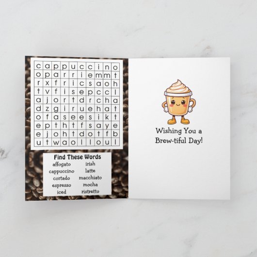 National Cappuccino Day | November 8th カード (内部)