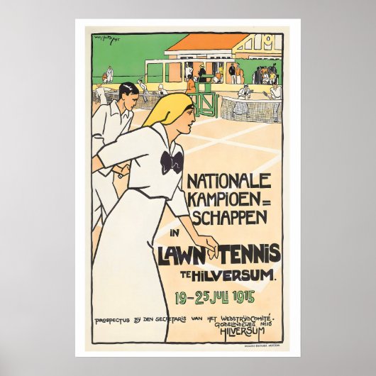 National Championships in Lawn Tennis in Hilversum ポスター (正面)