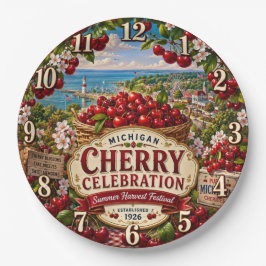 National Cherry Festival Michigan Cherry ペーパープレート