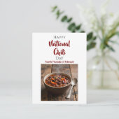 National Chili Day | Fourth Thursday of February ポストカード (スタンド正面)