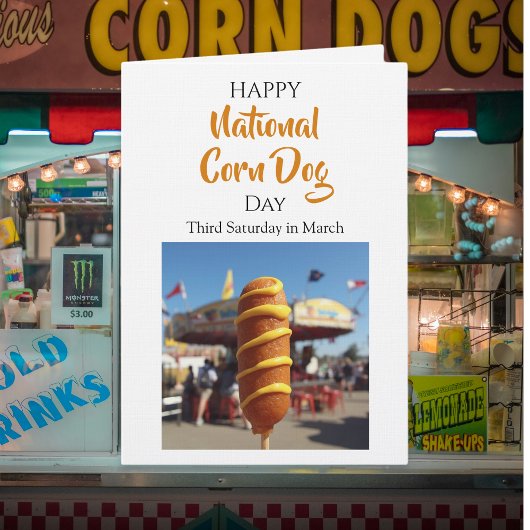 National Corn Dog Day | Third Saturday in March カード