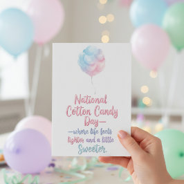 National Cotton Candy Day サンキューカード