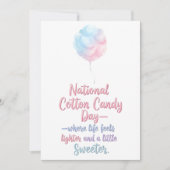 National Cotton Candy Day サンキューカード (正面)