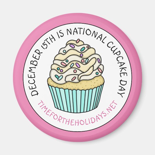 National Cupcake Day December 15th   マグネット (正面)
